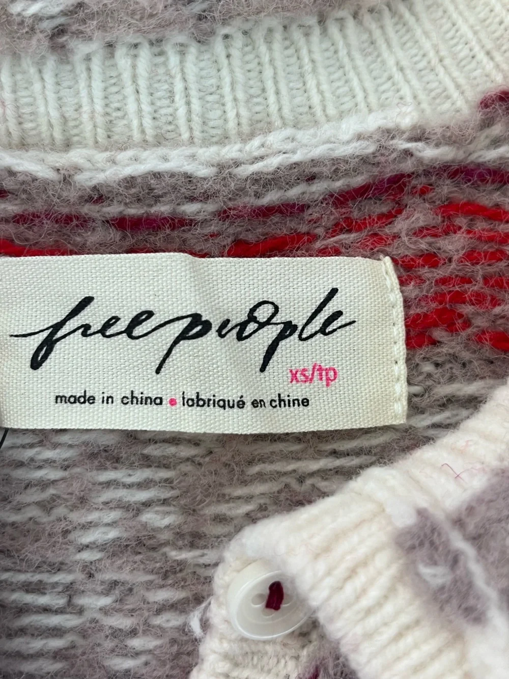 Free People Gift Wrapped Henley Sweater XS
